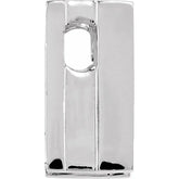 14K White Gold 1/4 CTW Three-Stone Channel-Set Diamond Pendant